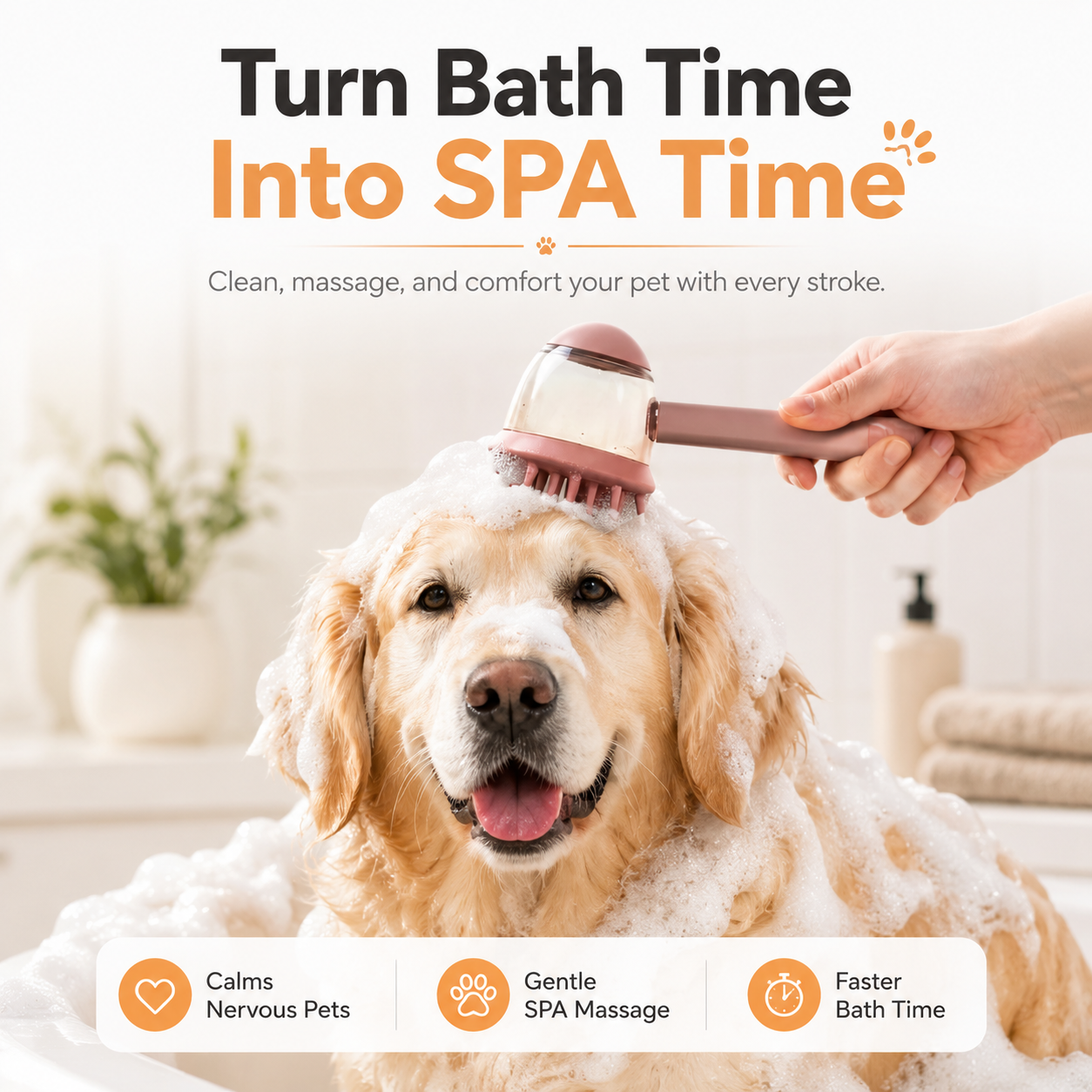 SPA Bath Massage Brush For Pets
