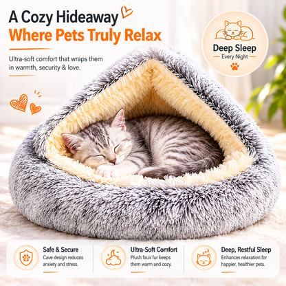 Calming Pet Cave Bed