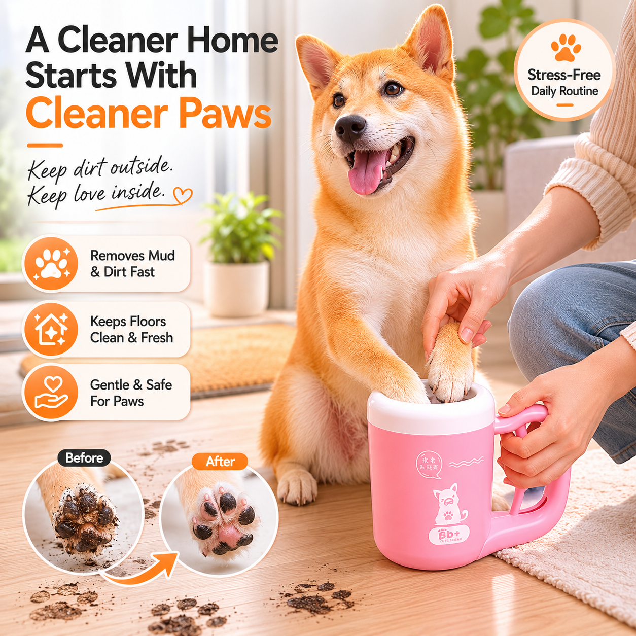 Instant Paw Cleaner Cup