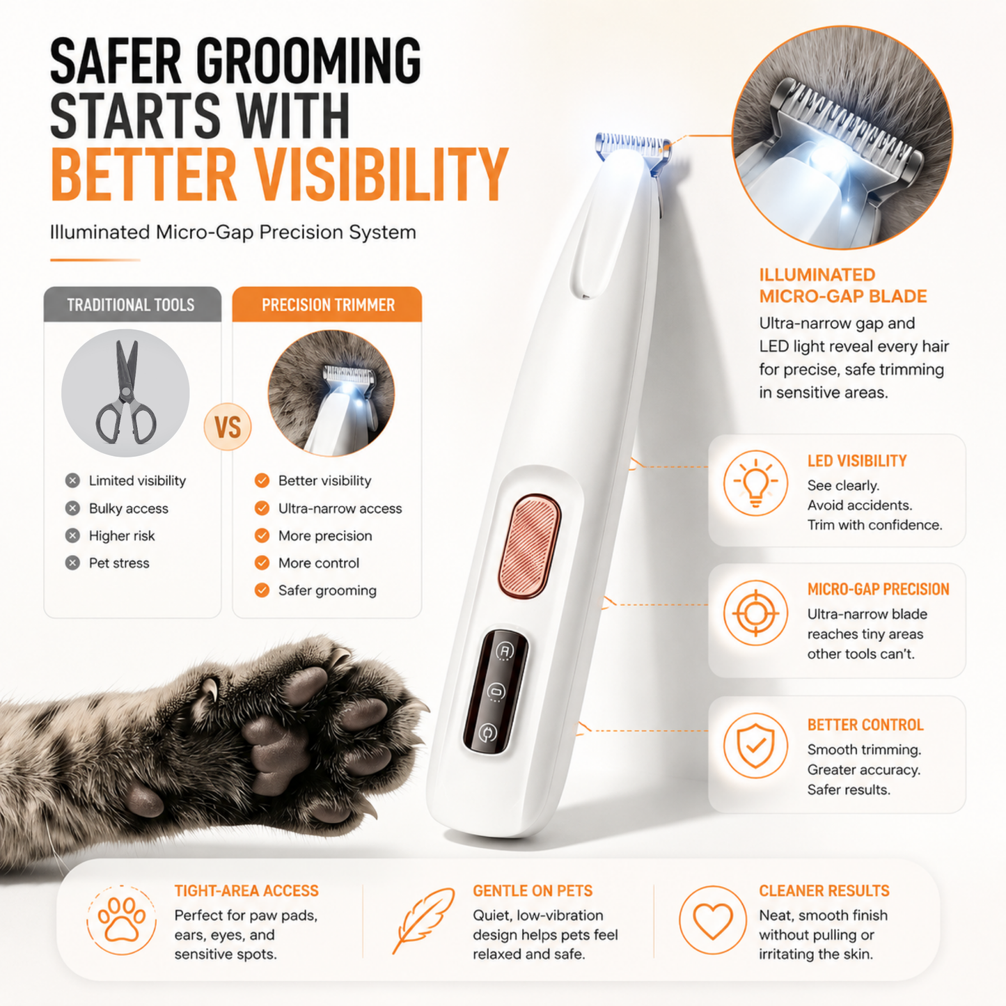 Safe Paw Grooming Trimmer