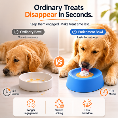 Slow Feeder Lick Bowl For Dogs & Cats