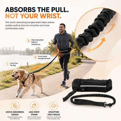Hands-Free Dog Walking Leash Belt